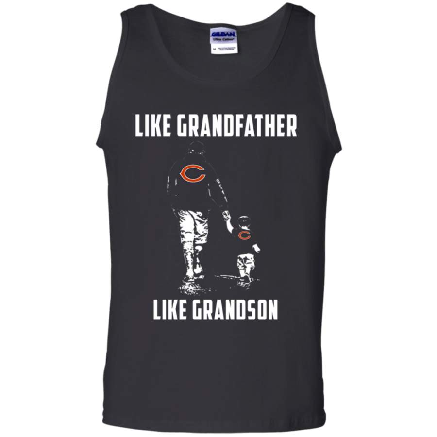 Trending Chicago Bears Like GrandFather Like GrandSon t shirt Cotton Tank Top