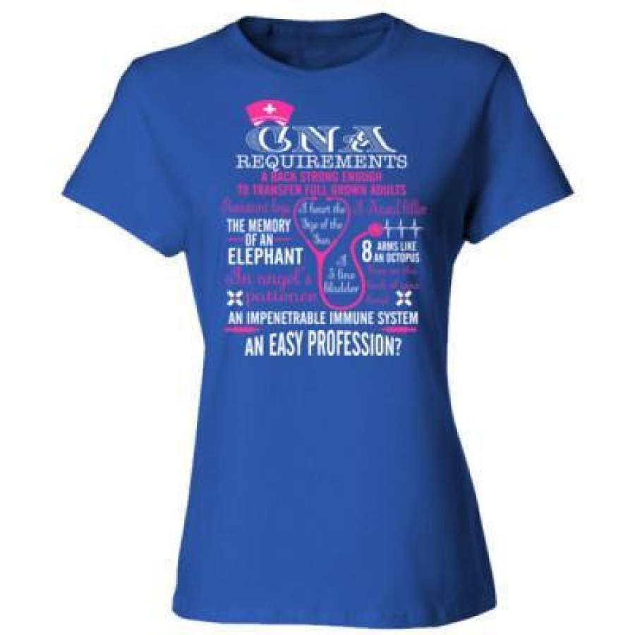 AGR CNA Requirements A Back Strong Enough To Transfer Grown Adults – Ladies’ Cotton T-Shirt