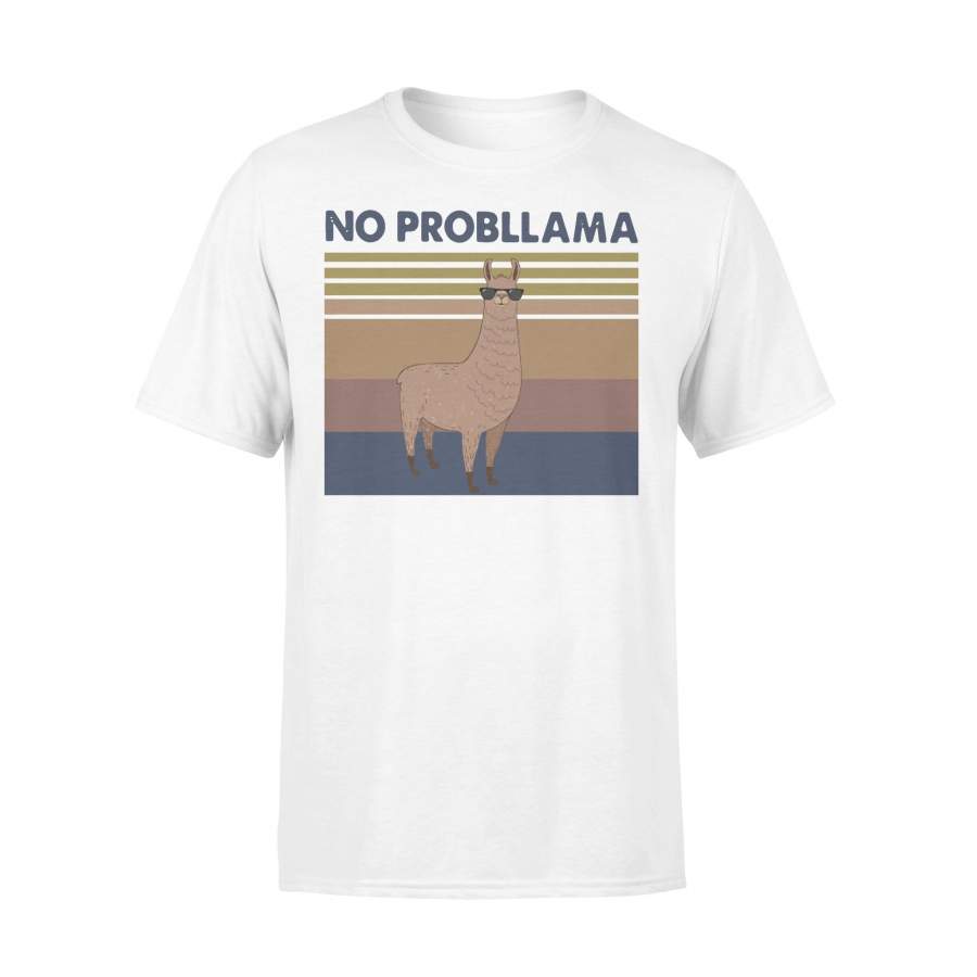 Llama No Probllama Vintage T-shirt
