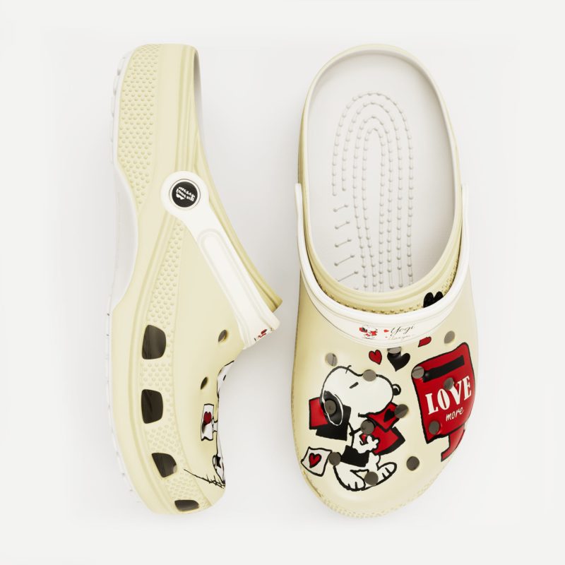 Snoopy Peanuts Cartoon Dog Crocs 3D Clog Shoes