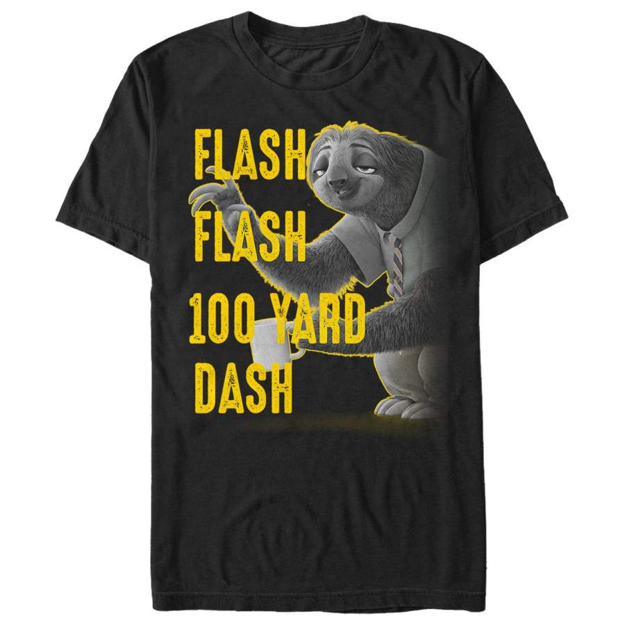 Zootopia Men’s Sloth Flash 100 Yard Dash  T Shirt