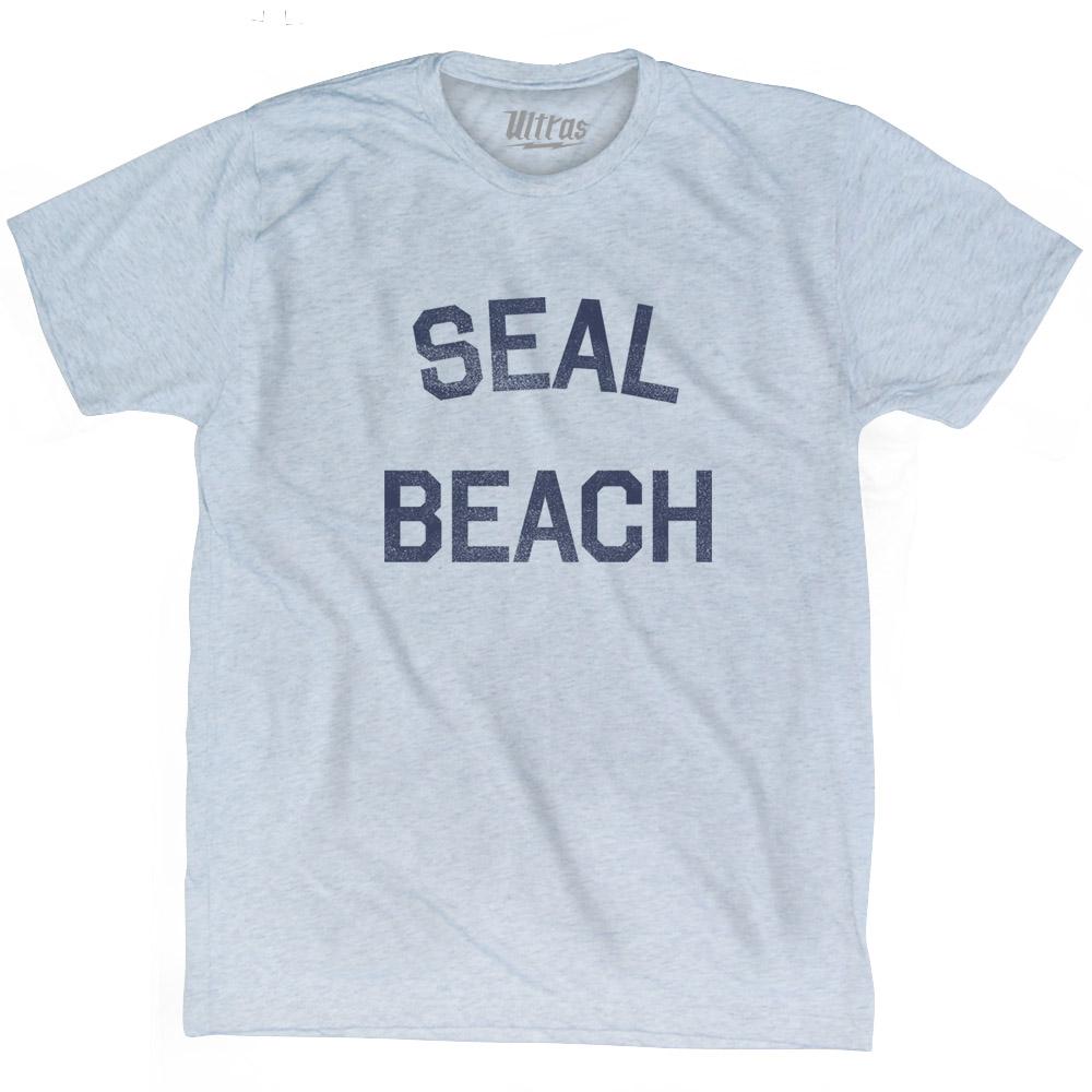 California Seal Beach Adult Tri-Blend Vintage T-shirt