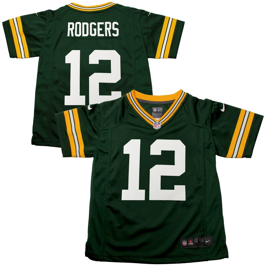 Aaron Rodgers Green Bay Packers Nike Preschool Game Jersey – Green