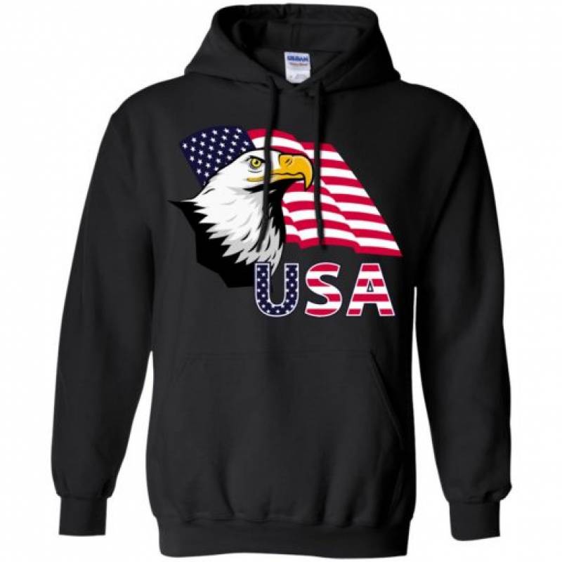 4th of July Eagle Flag Hoodie