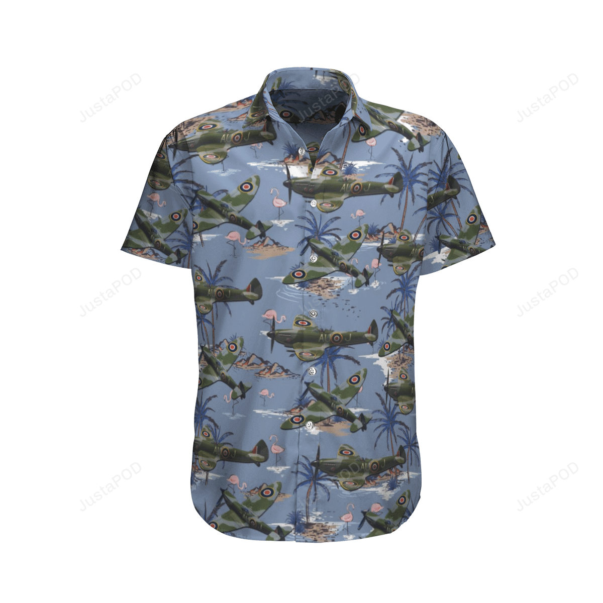 Canadian Air Force Rcaf Supermarine 361 Spitfire Hawaii Shirt Ha62315