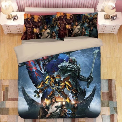 Transformers Bumblebee 3 Duvet Cover Pillowcase Home Decor 3D Bedding Set 3517