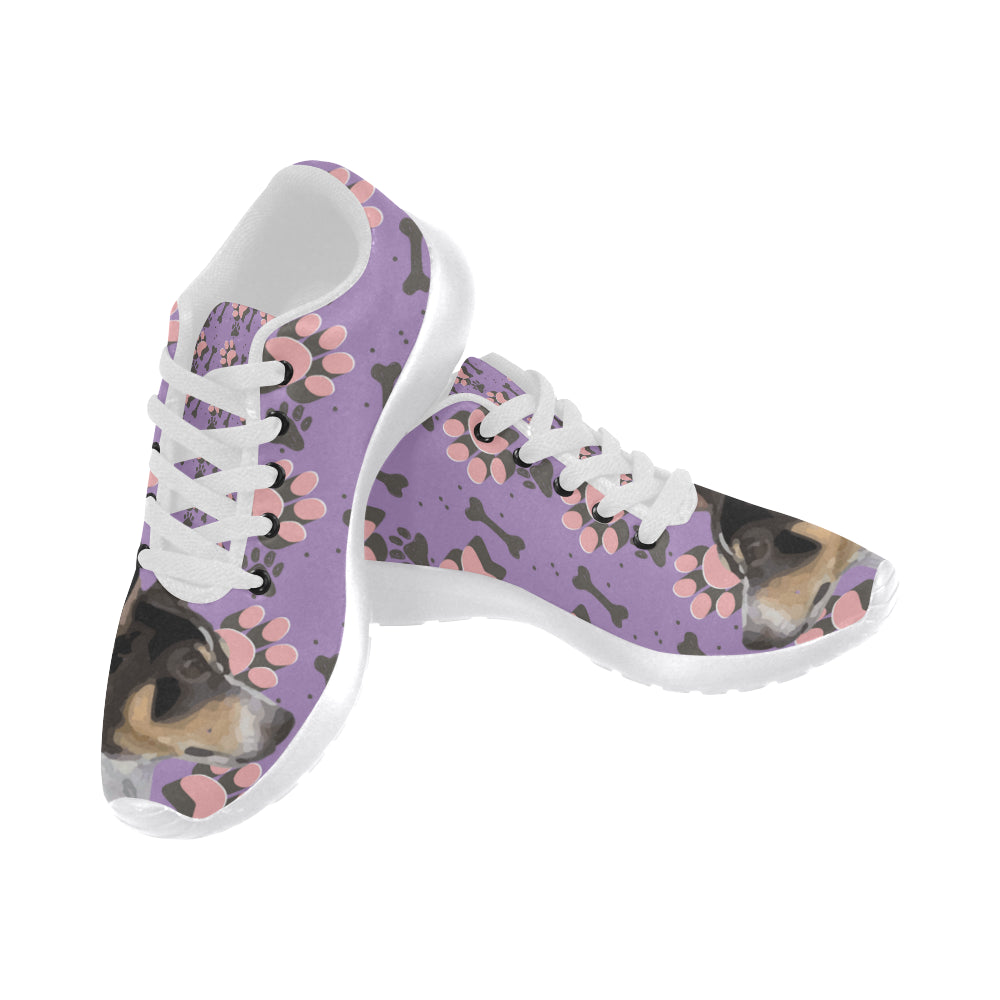 Rat Terrier White Sneakers for Women