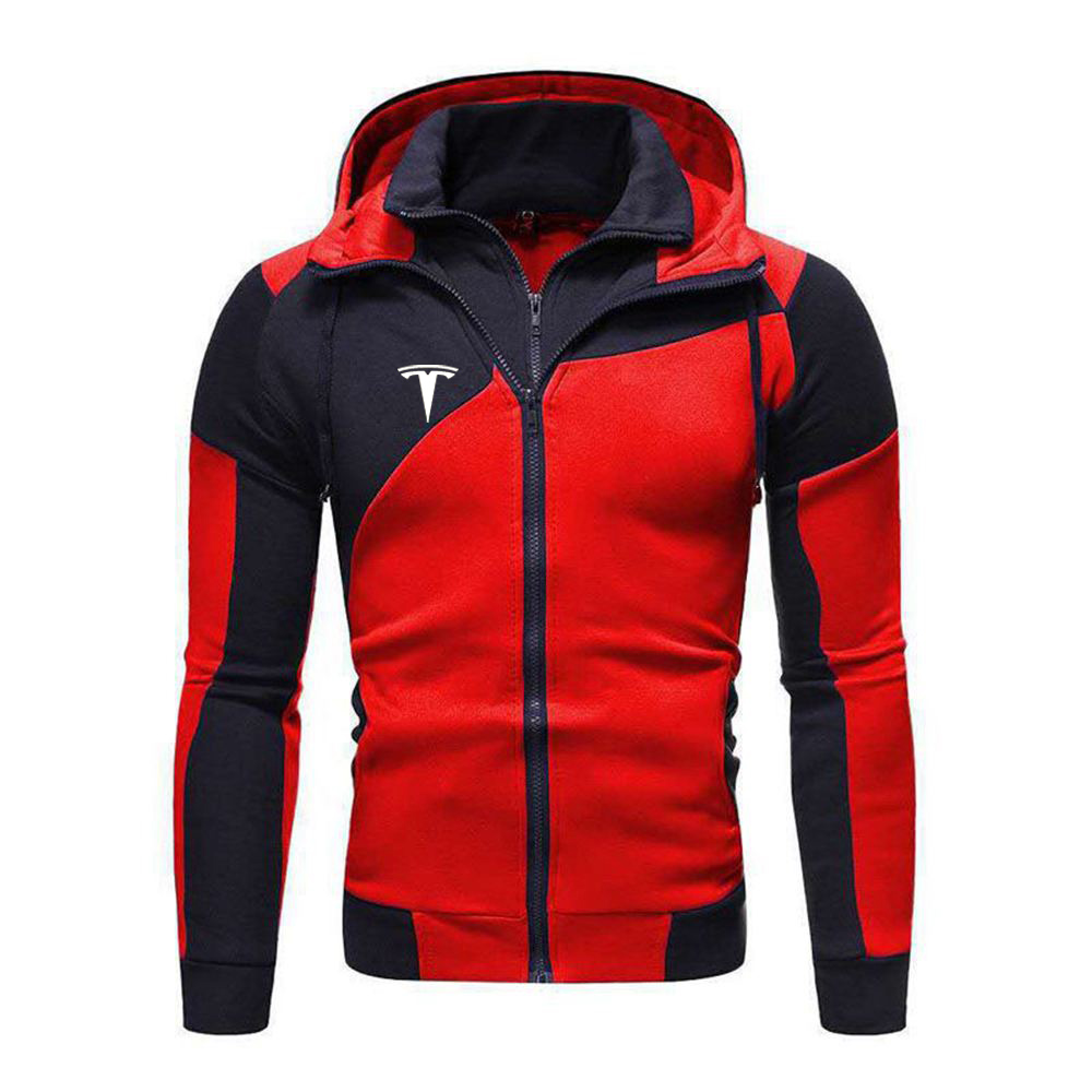 2022 New Tesla Car Logo Autumn Men Jackets Zipper Sweatshirts Hoody Fleece Cotton Hoodies Male Clothing Long sleeve latest Coats alx