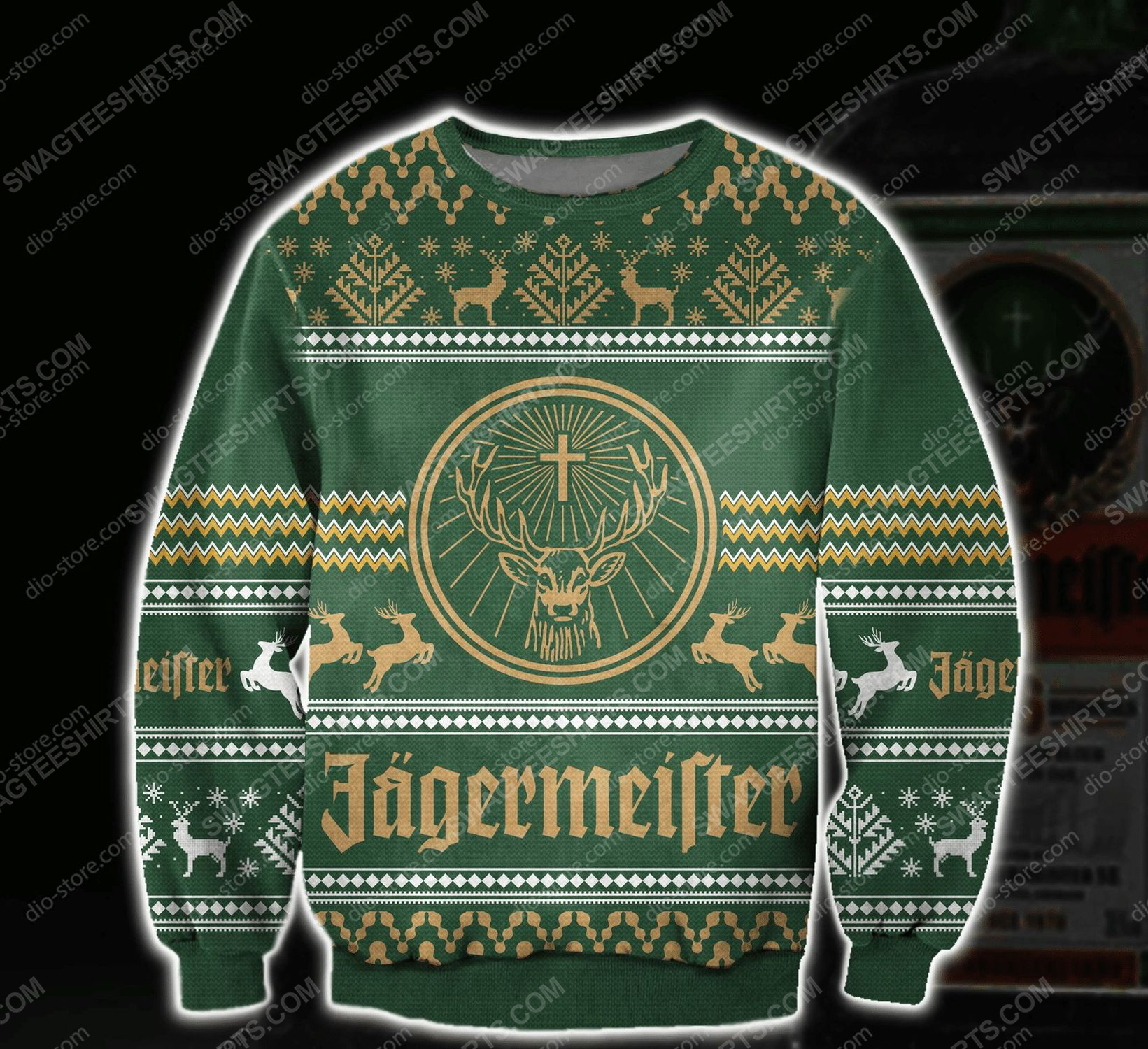 [Special Edition] Jagermeister All Over Print Ugly Christmas Sweater – Maria