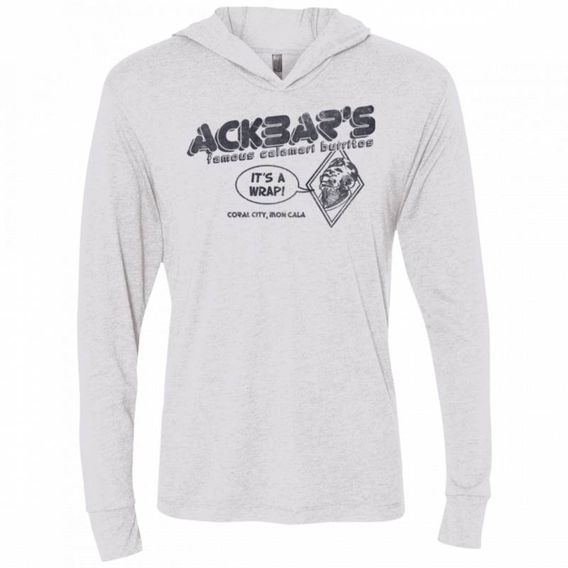 Ackbar’s Burritos Triblend Long Sleeve Hoodie Tee