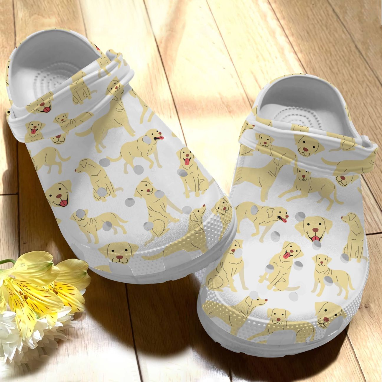 Dog Personalize Clog, Custom Name, Text, Fashion Style For Women, Men, Kid, Print 3D Labrador V5