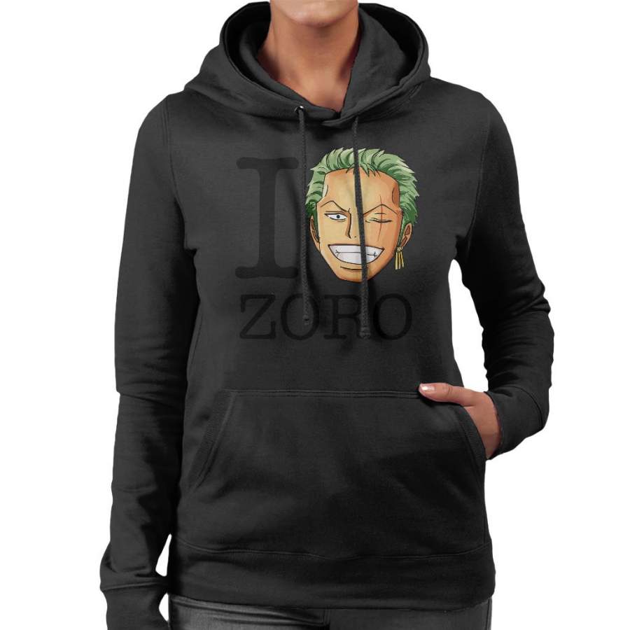 I Heart Roronoa Zoro One Piece Women’s Hooded Sweatshirt