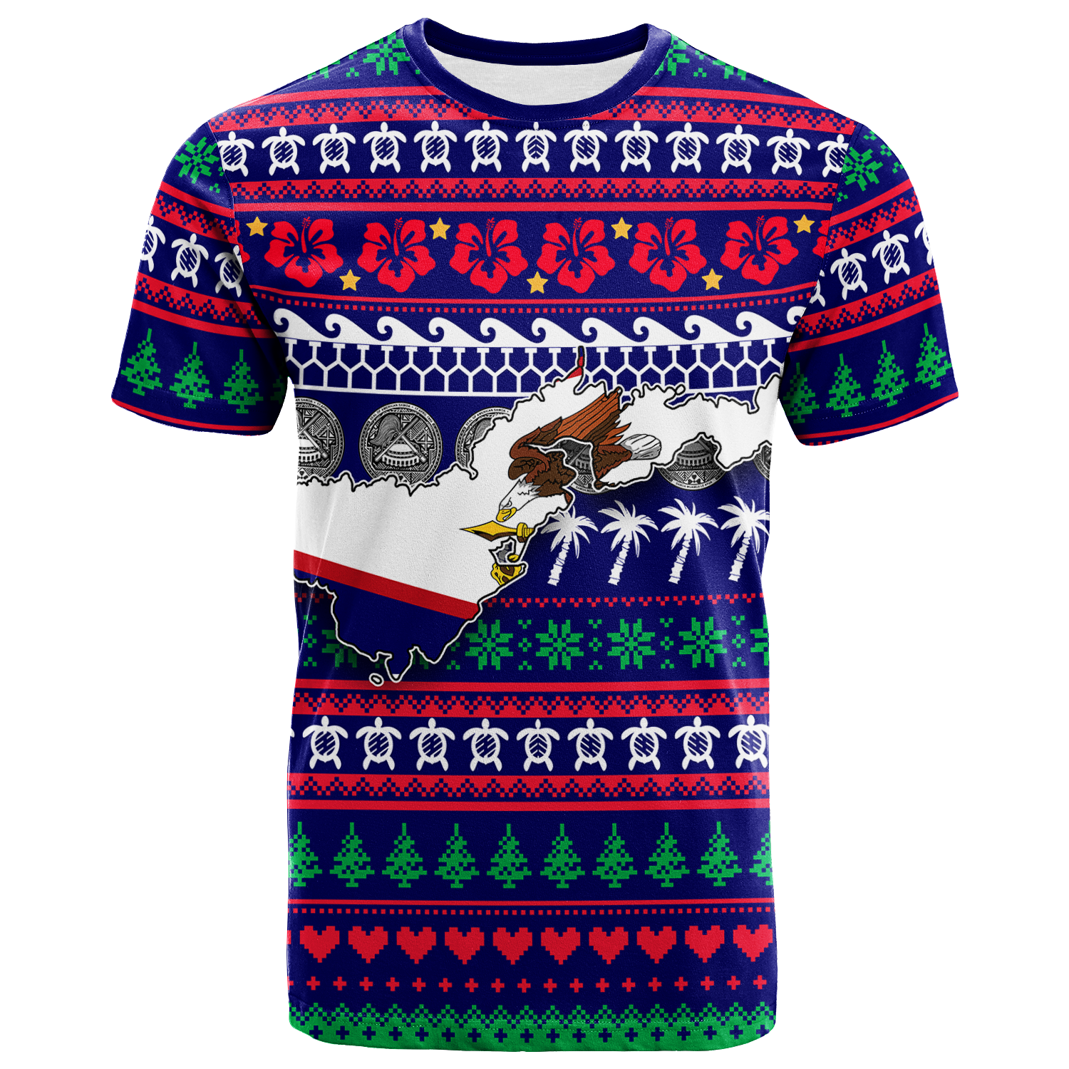 American Samoa Christmas T-Shirt – Ugly Christmas – Lt12