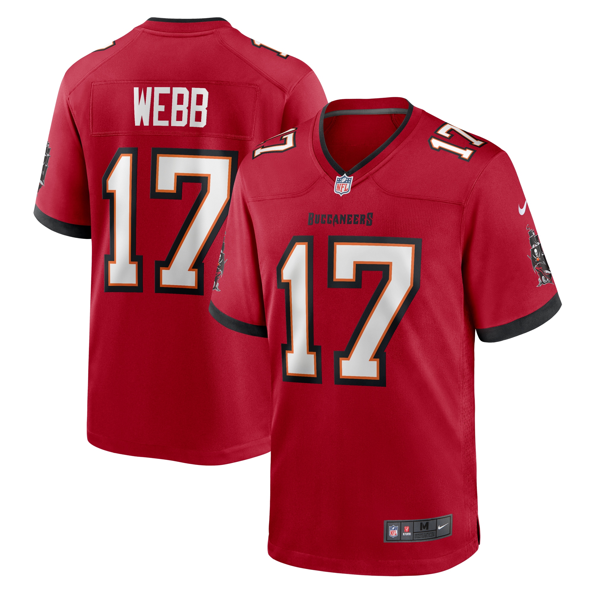 Raleigh Webb Tampa Bay Buccaneers Game Jersey – Red