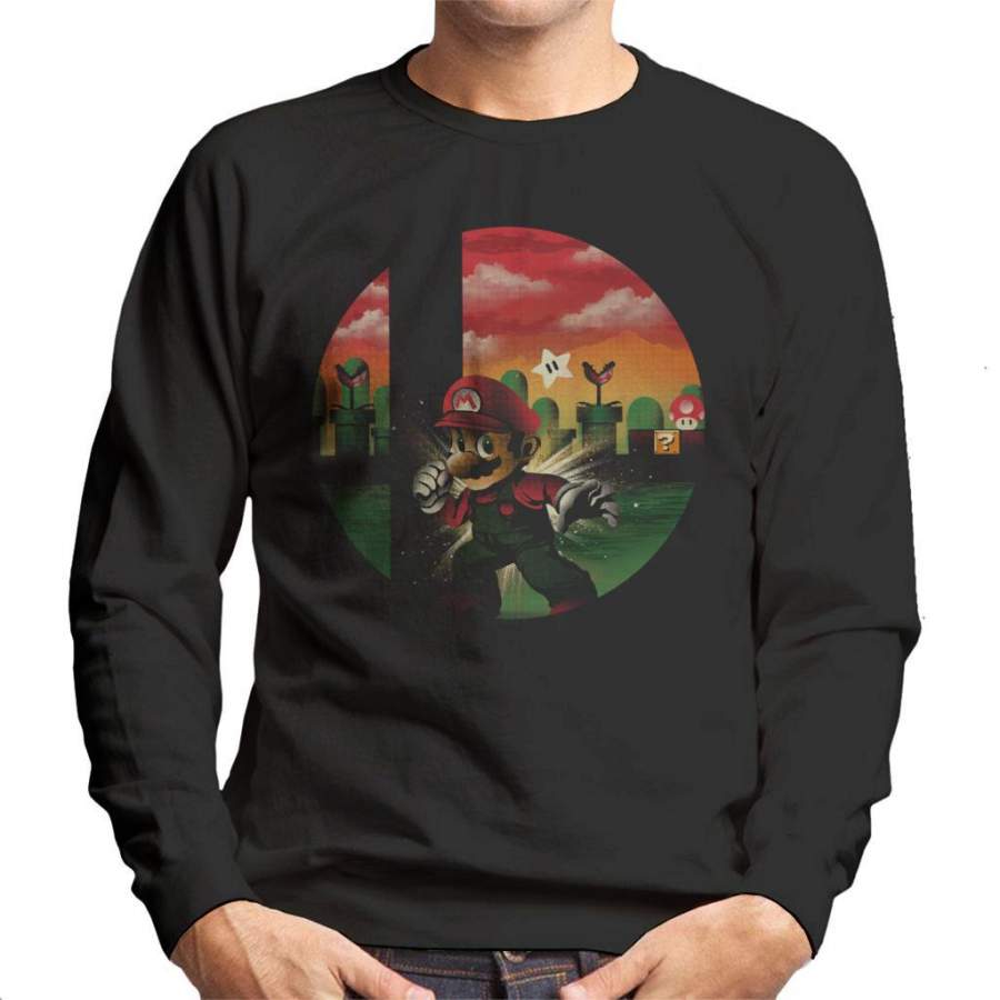 Smash Bros Super Mario Men’s Sweatshirt
