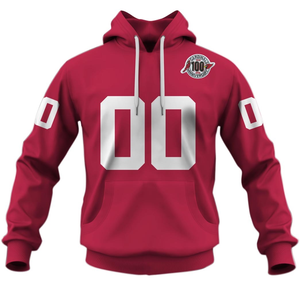 Personalized Arizona Cardinals 1998 Vintage Throwback Home Jersey Personalize Hoodie