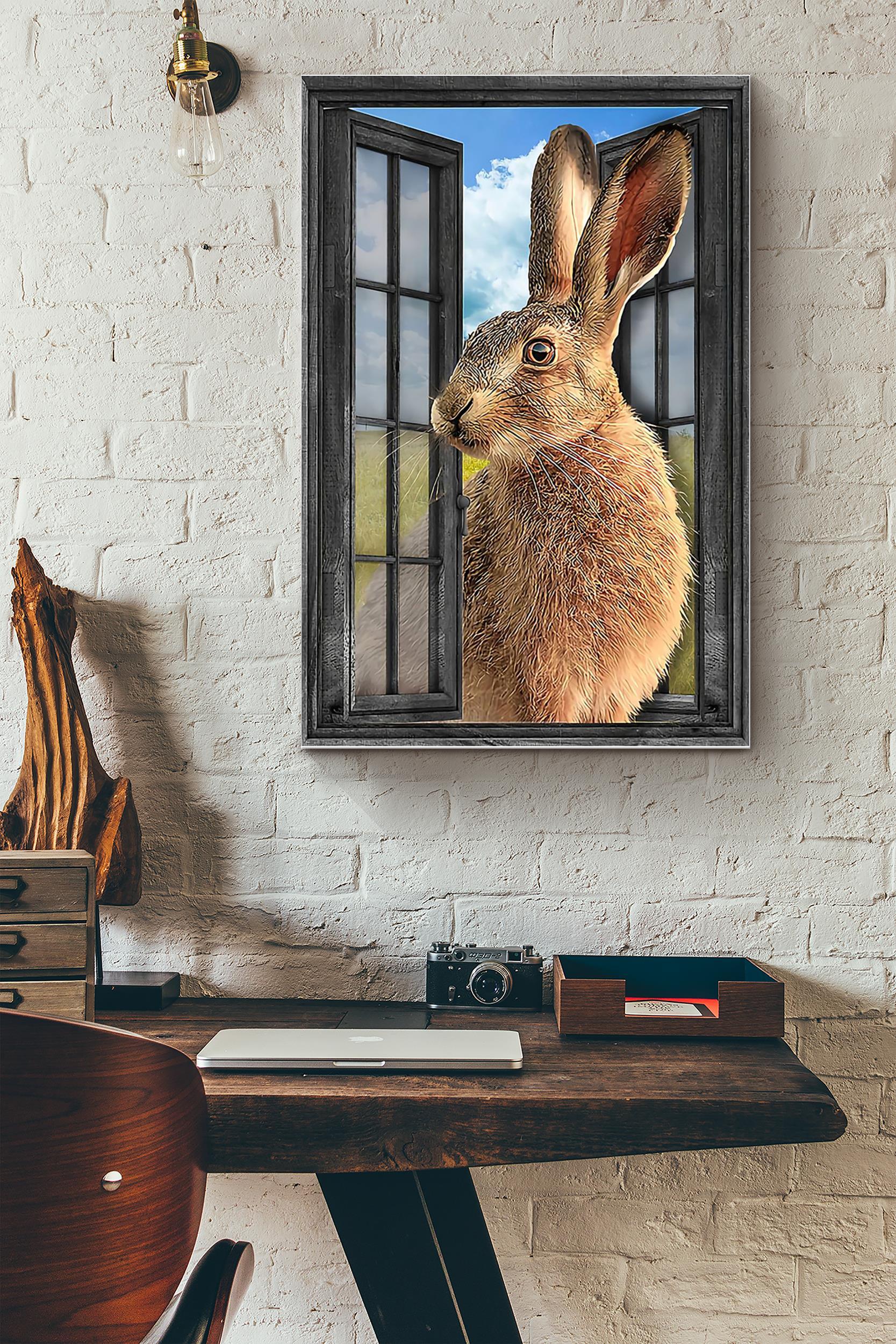 Rabbit Window (Unframed) Poster