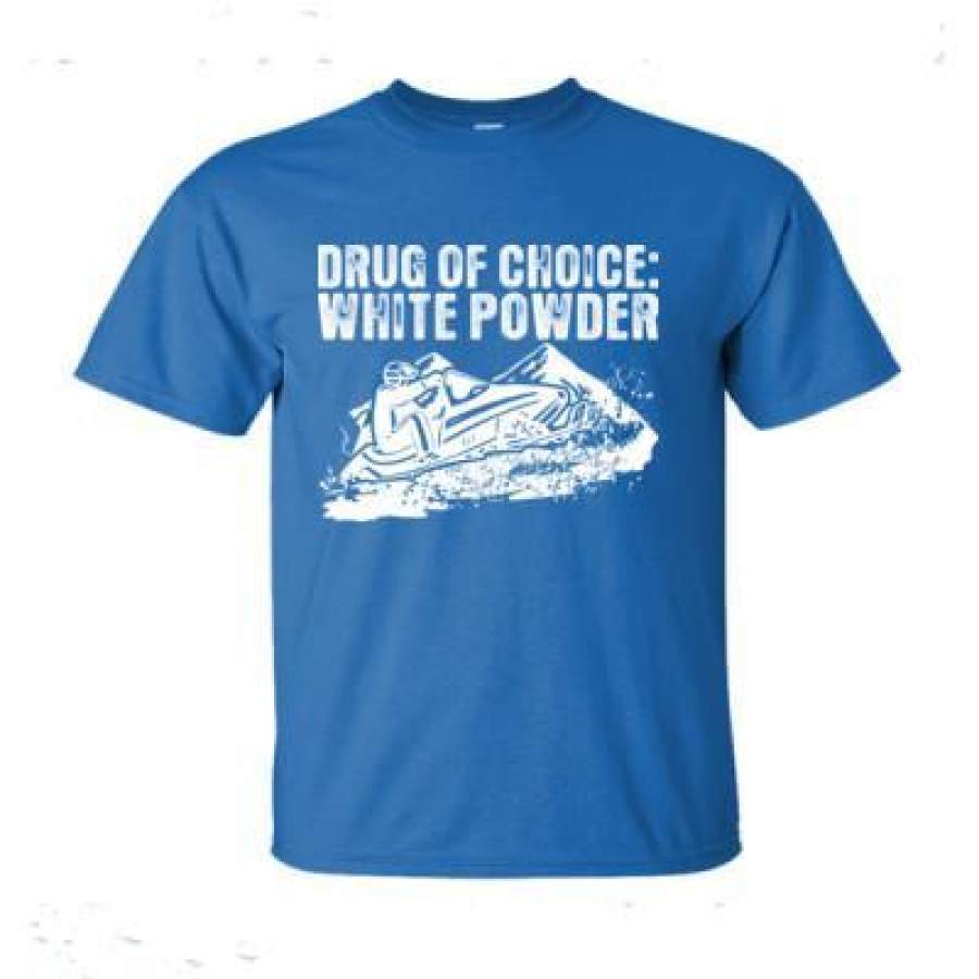 AGR Drug Of Choice White Powder Snowmobile – Ultra-Cotton T-Shirt