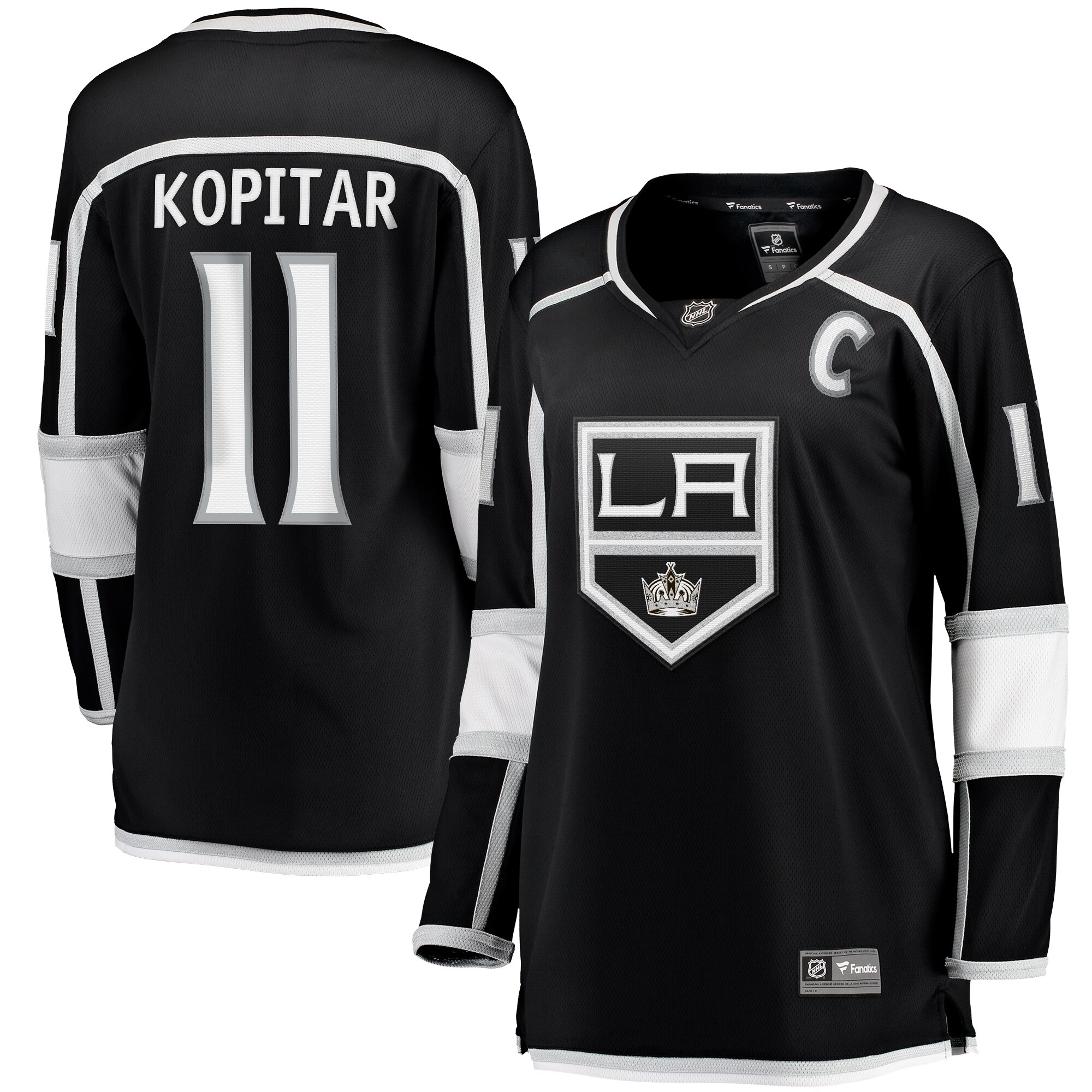 Women's Los Angeles Kings Anze Kopitar Black Home Breakaway Player Jersey