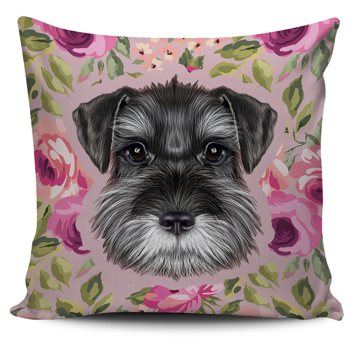 Schnauzer Puppy Pillow Case