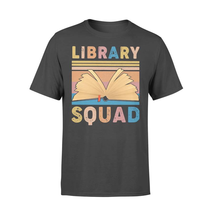 Book Library Squad Vintage Retro T-shirt