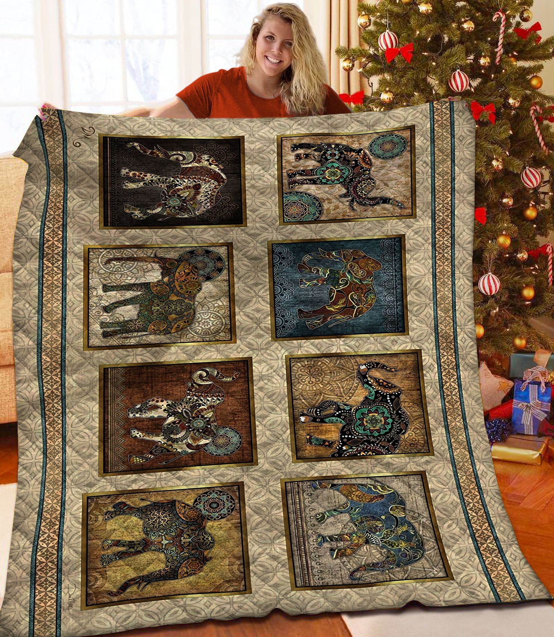 Elephants Quilt Kww