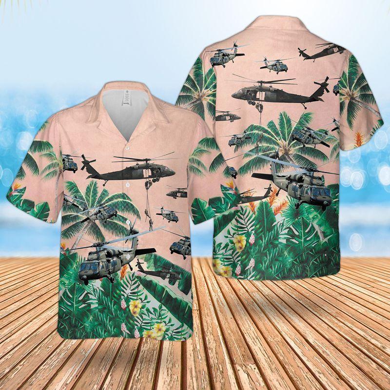 Us Army Sikorsky Uh 60 Black Hawk Colorful Hawaiian Shirt | For Men & Women | Adult | Hw8300