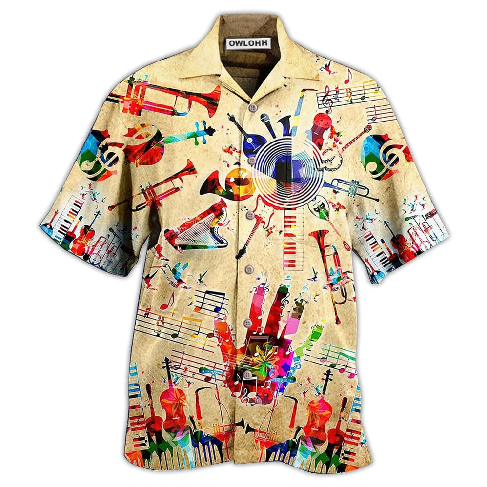 Music Instrument Style Hawaii Shirt Ha27846