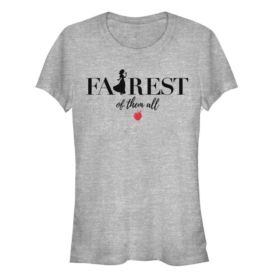 Snow White and the Seven Dwarves Junior’s Fairest Silhouette  T Shirt