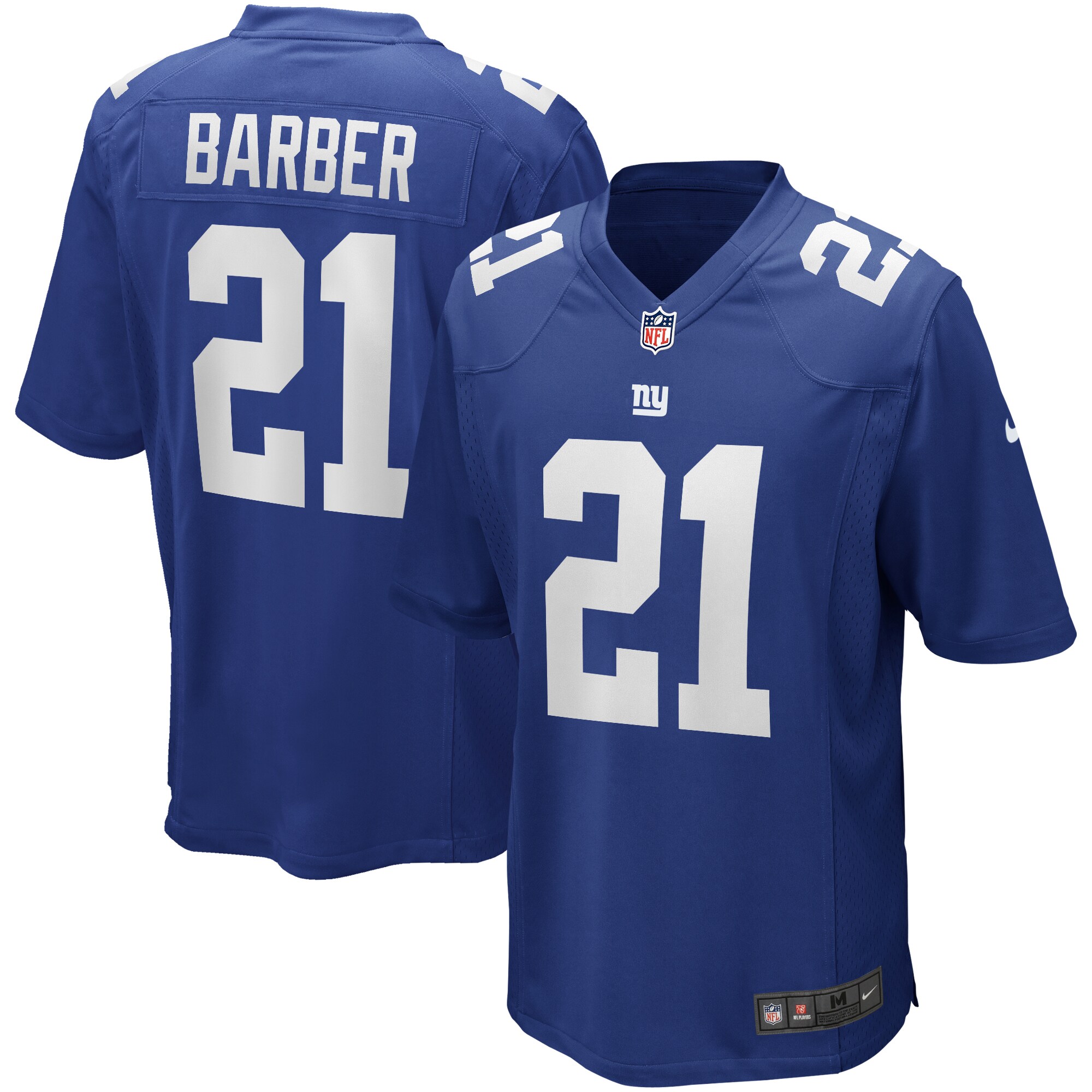 Tiki Barber New York Giants Game Retired Player Jersey – Royal