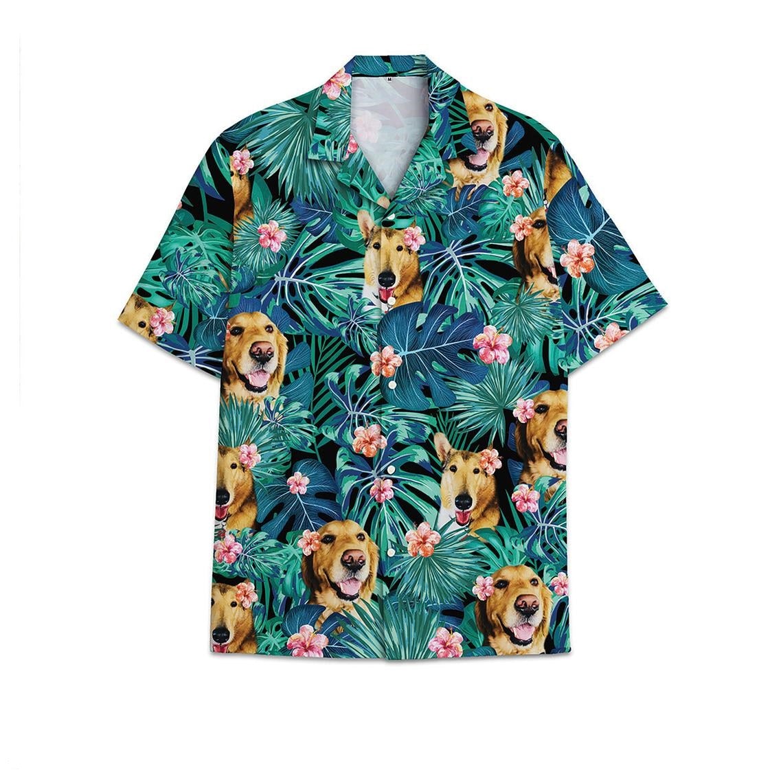 Aloha Hawaii Shirt Pet Combination Print Made In Summer Beach Shirts 12 Ha69434