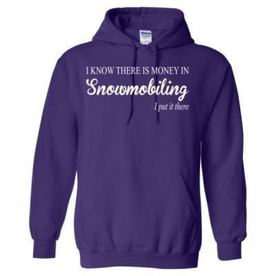 AGR I Know There Is Money In Snowmobiling I Put It There – Heavy Blend™ Hooded Sweatshirt