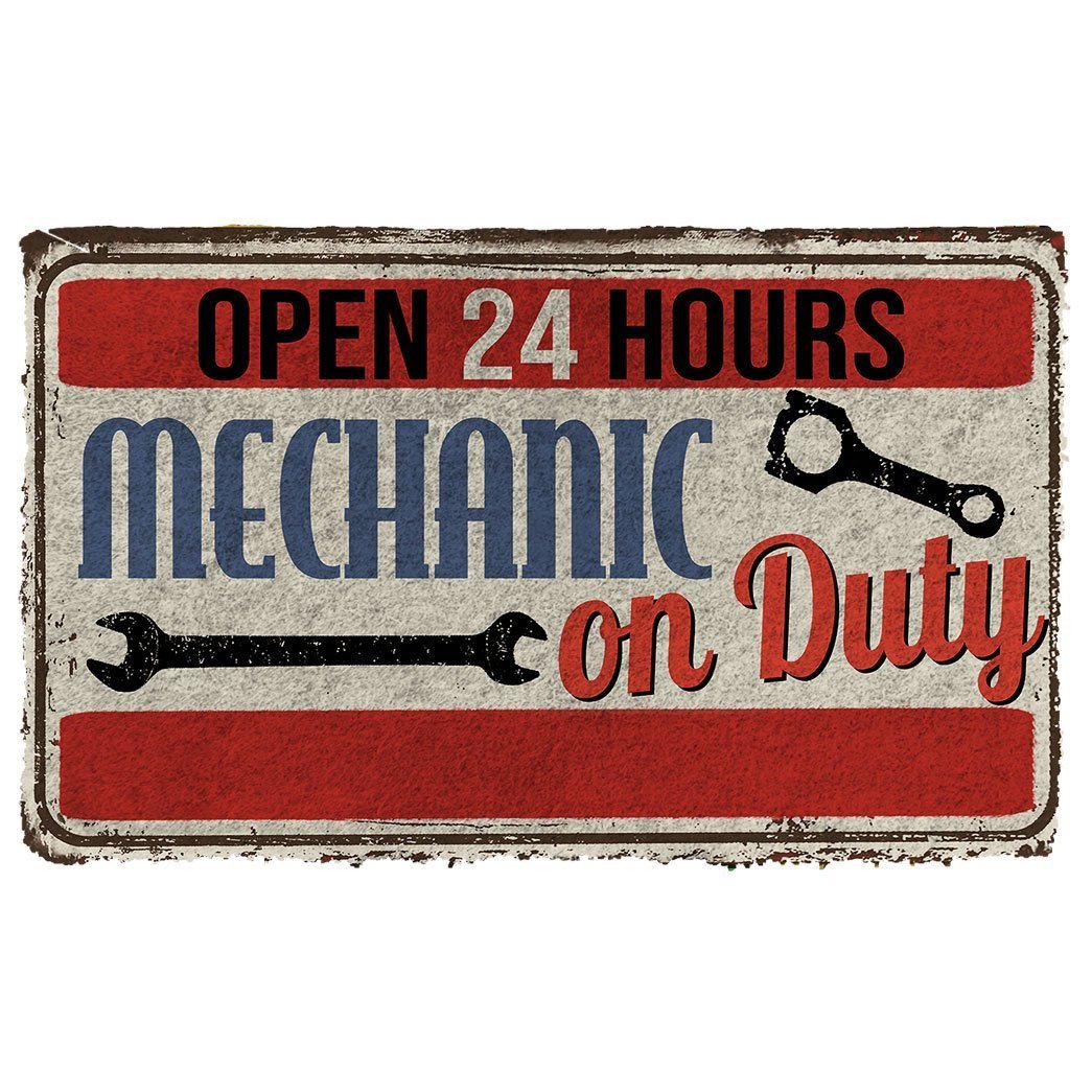 Gearhumans Gearhuman 3D Mechanic On Duty Doormat