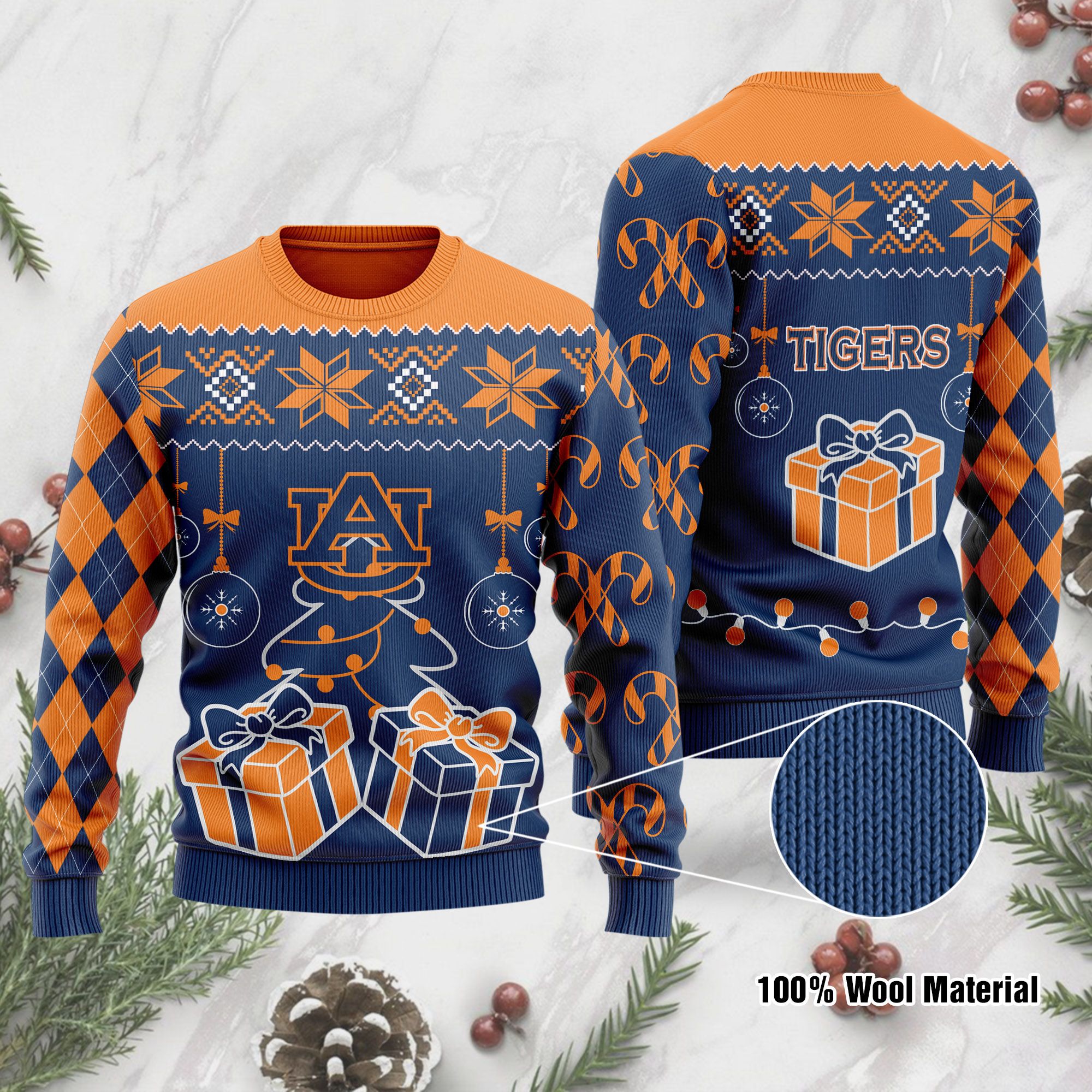 Auburn Tigers Ugly Sweater 191 L1MTH0320-XM