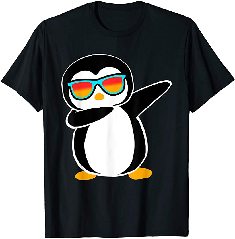 Dabbing Penguin Shirt, Cute Animal Birthday Party Gift