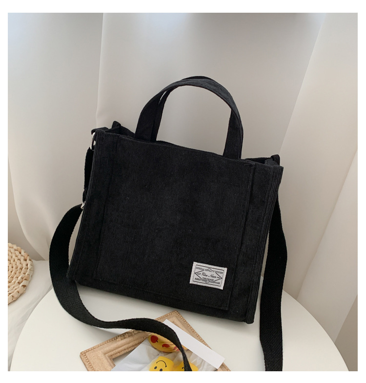 Women’s Bag Corduroy 2020 New Small Square Bag South Korea Ins Bag Foreign Trade Trend Handbag Single Shoulder Oblique Bag alx