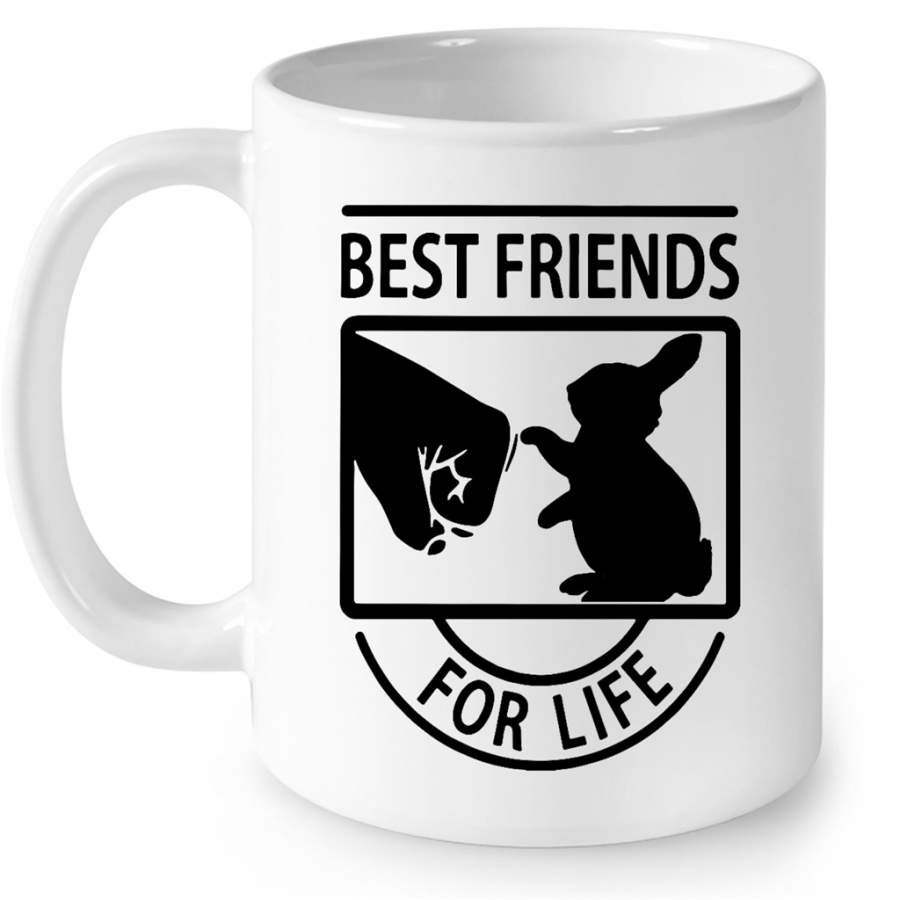 Best Friends For Life, rabbit Lover – Full-Wrap Coffee White Mug