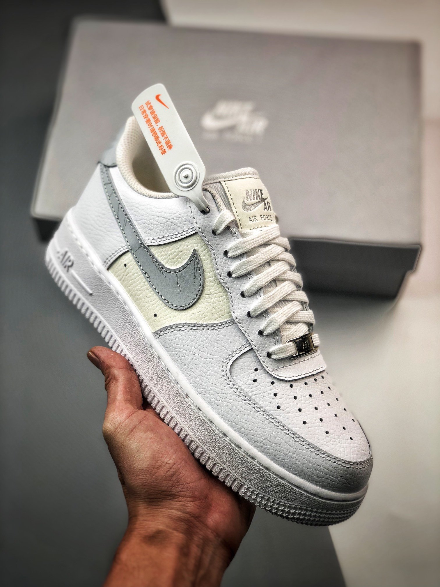 Nike Air Force 1 Low Mini Swooshes White Cream DV2237-100 5340285