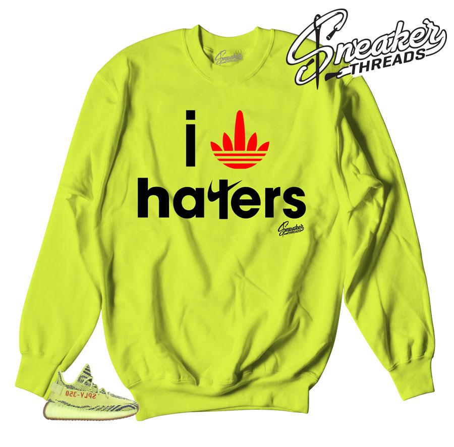 Yeezy Boost Frozen Yellow I Stripe Haters Sweater