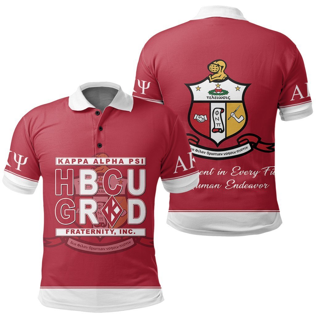 Greek Life Polo Shirt – Kappa Alpha Psi Polo Shirt Hbcu Style J1