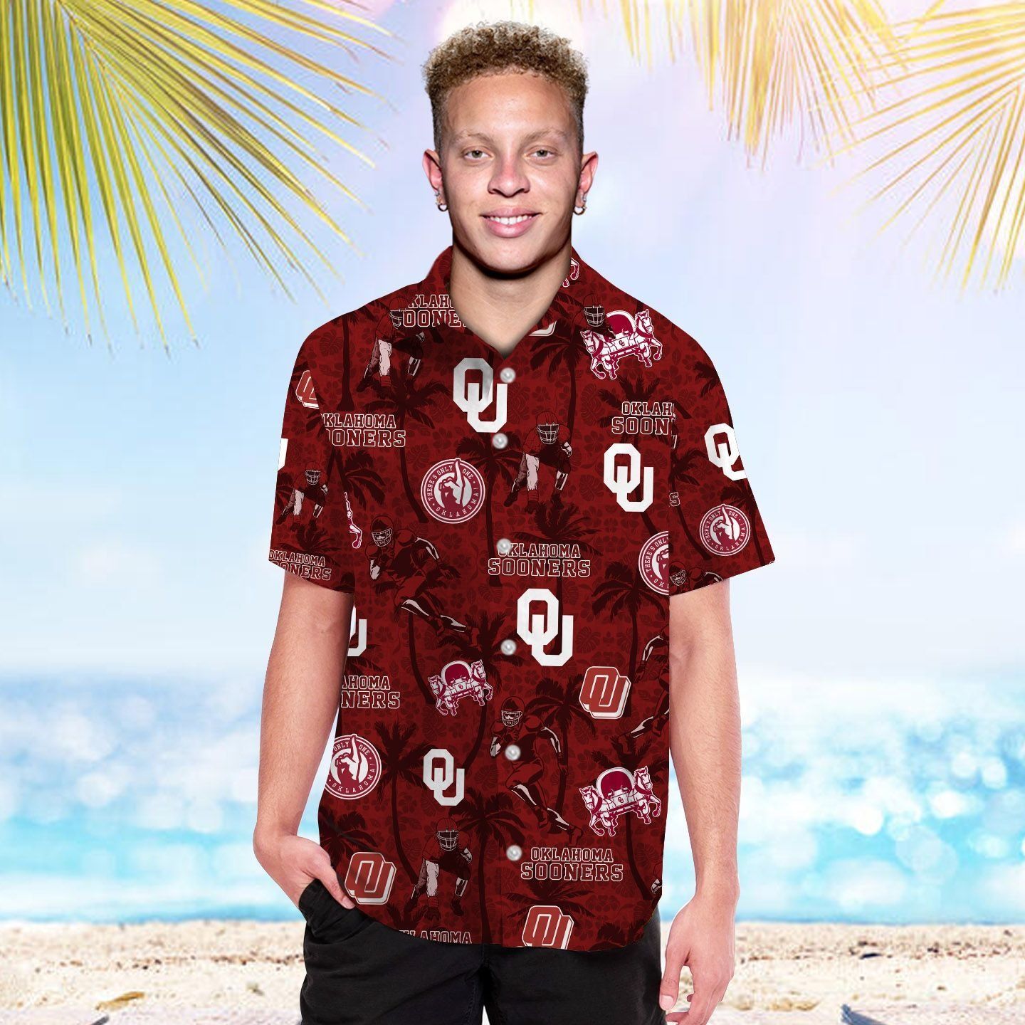 Oklahoma Sooners Name Personalized Coconut Tropical Hawaiian Shirts