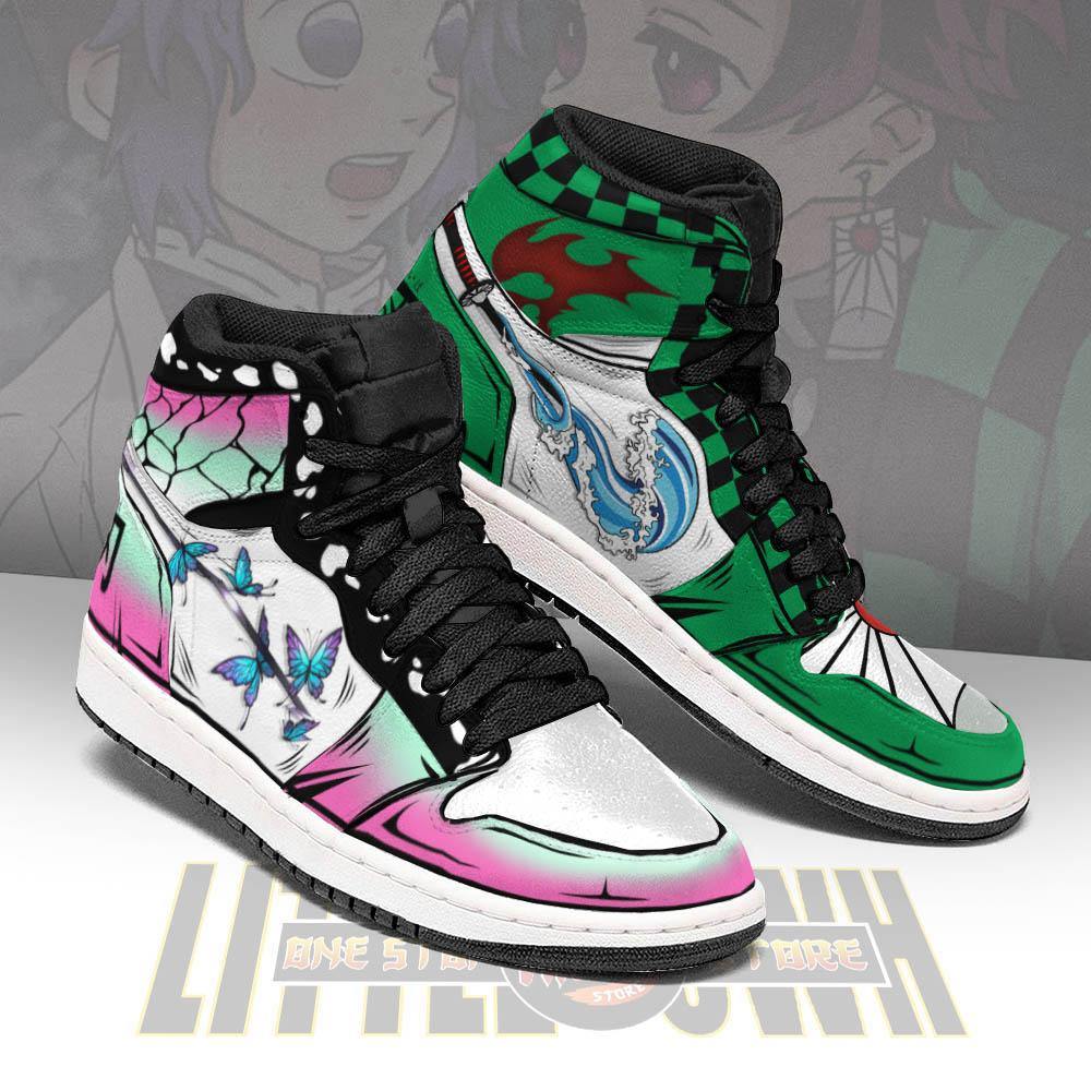 Tanjiro X Shinobu Shoes Demon Slayer Sneakers Custom Anime Shoes