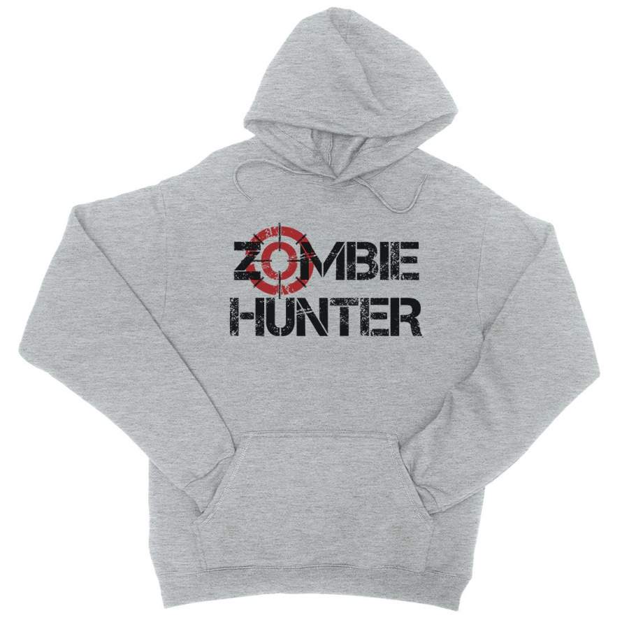 Zombie Hunter Unisex Pullover Hoodie One-of-a-Kind Badass Halloween