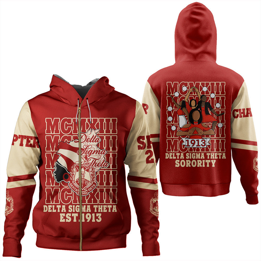 Wonder Print Shop Hoodie – Personalized Delta Sigma Theta Mcm Style Zip Hoodie