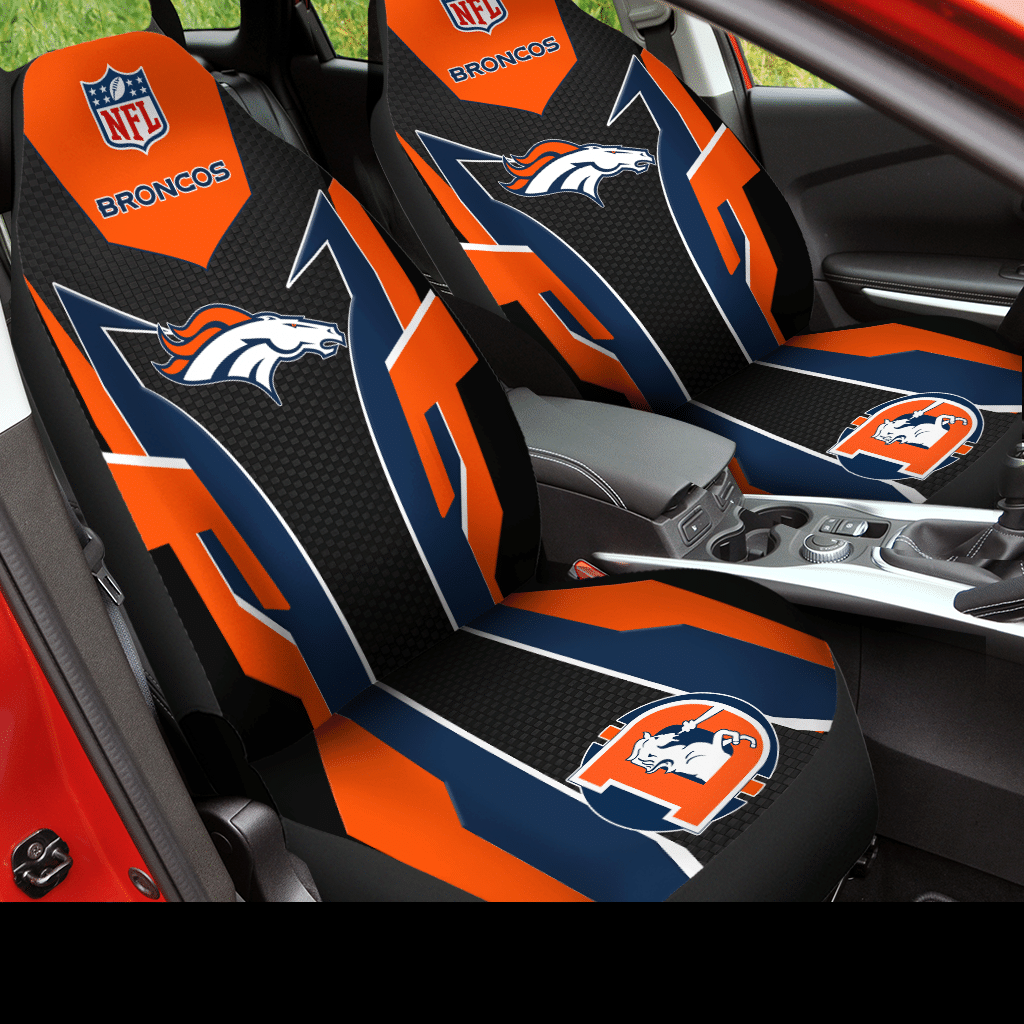 Denver Broncos Car Seat Covers (Set Of 2) – N3