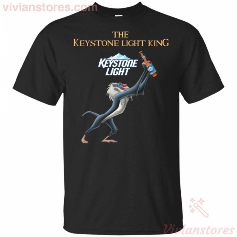 The Keystone Light Beer King Lion King Style T-shirt Funny Gift HA08