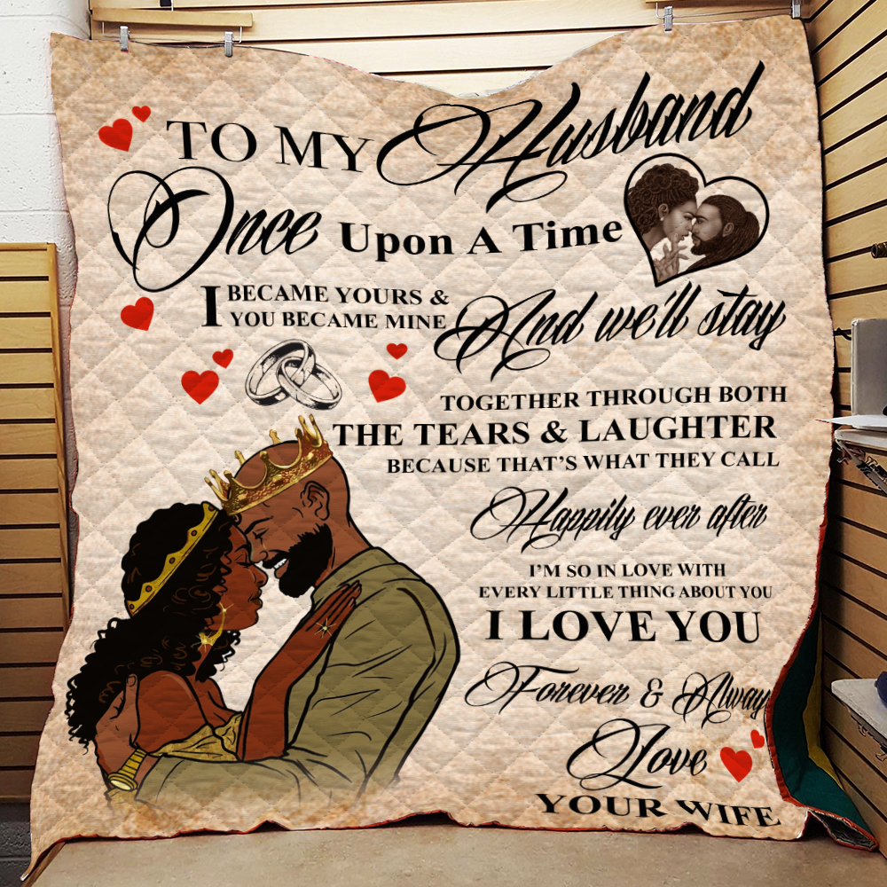 To My Husband From Wife Quilt