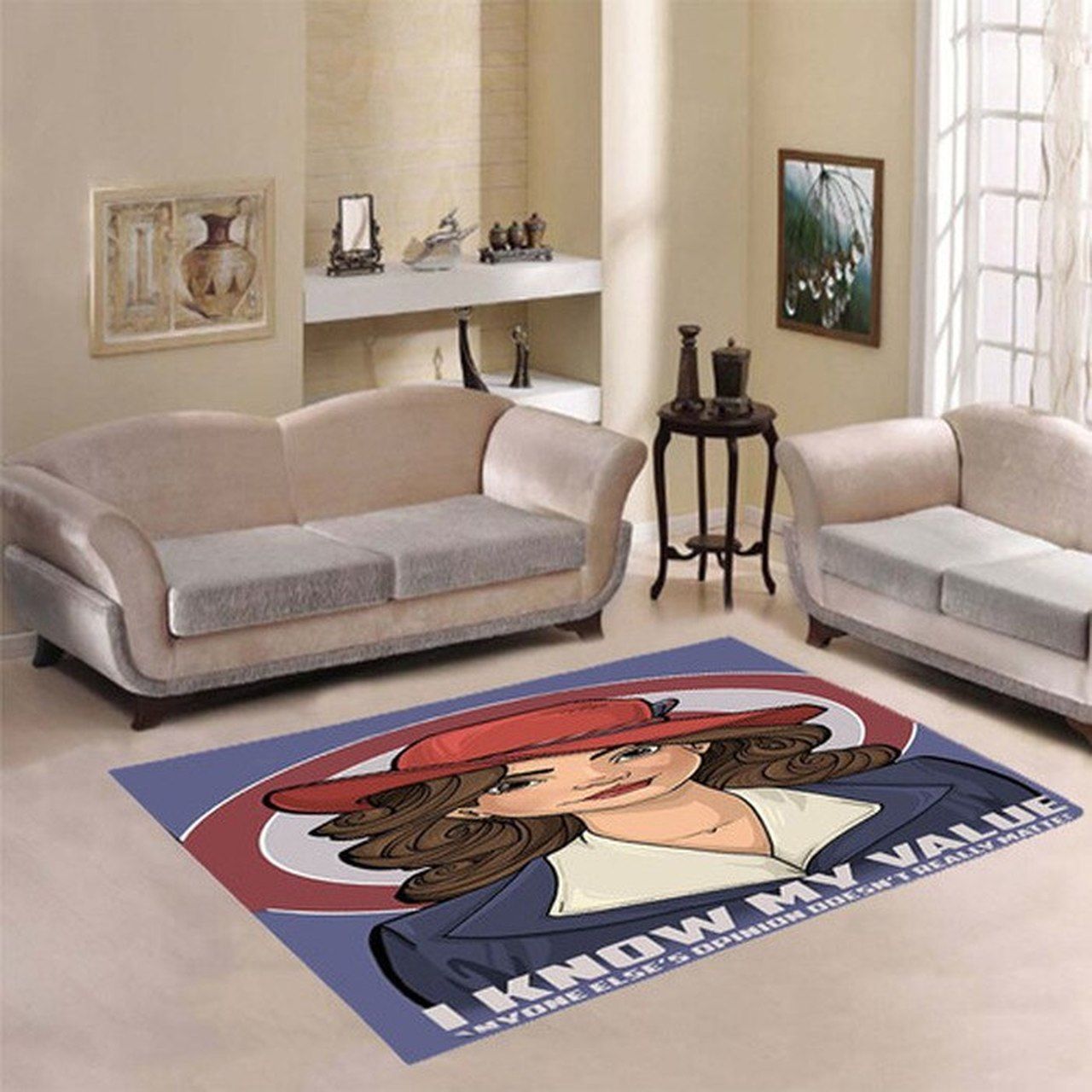 Agent Carter Quote I Know My Value Capt Area Rugs Living Room Carpet Floor Decor The US Decor