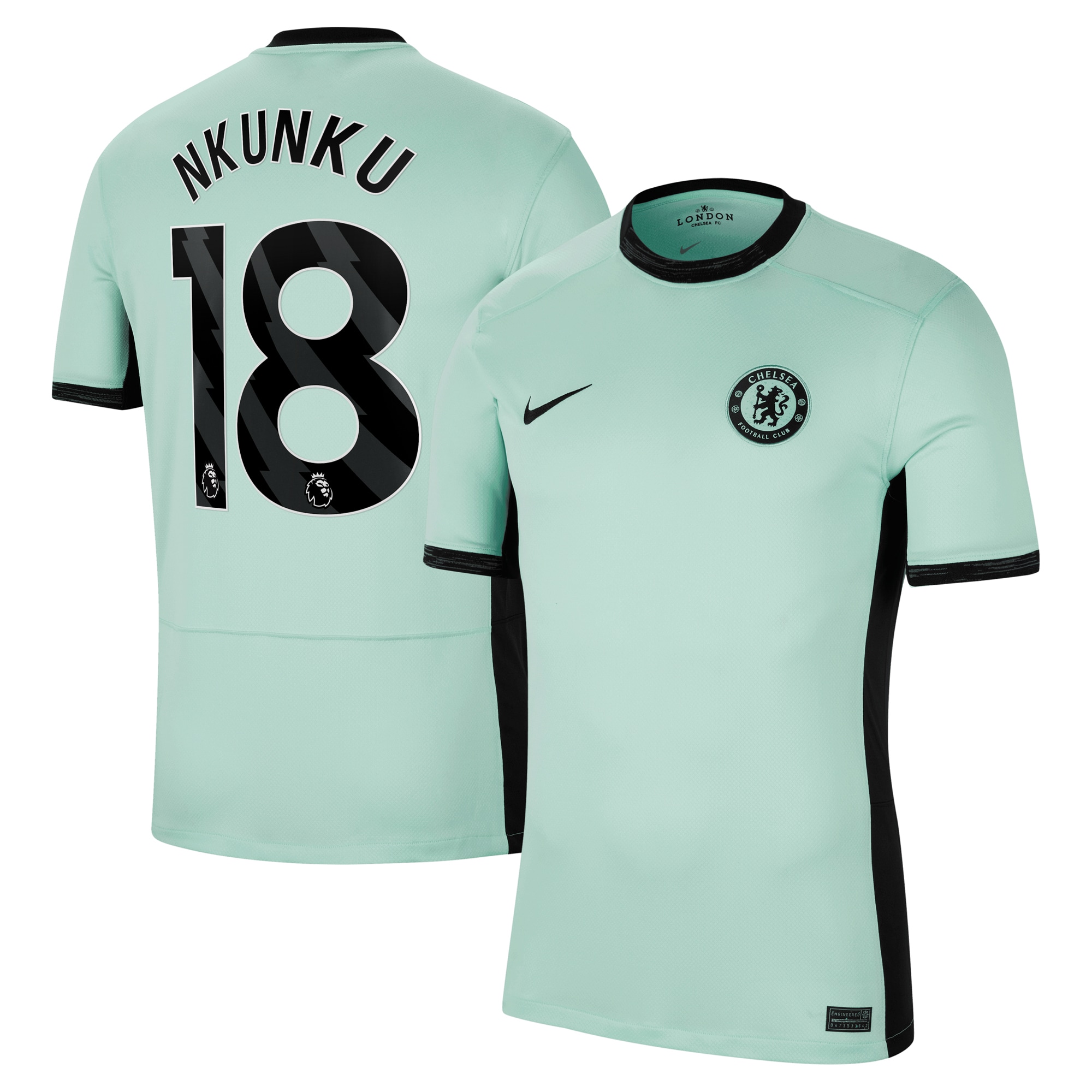 Christopher Nkunku Chelsea 2023/24 Third Stadium Replica Player Jersey – Mint