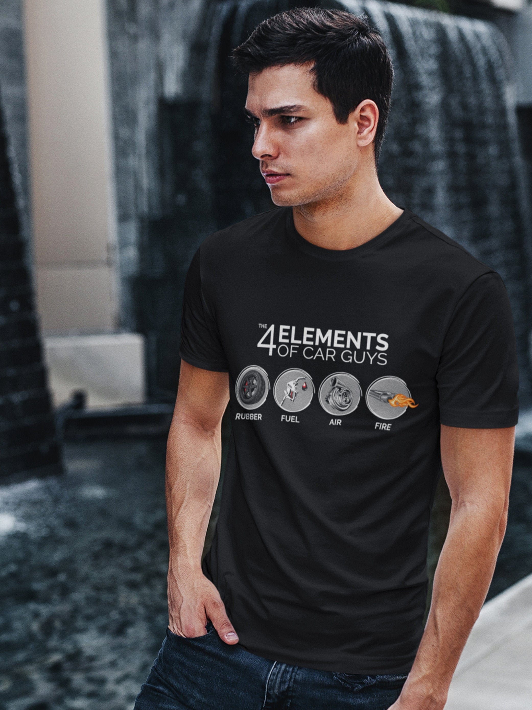 The 4 Elements of Car Guys Shirt, Funny Car T-Shirt, Car Fan, Car Guy, Car Lover, Car Enthusiasts, Gift for Boyfriend, Petrolhead